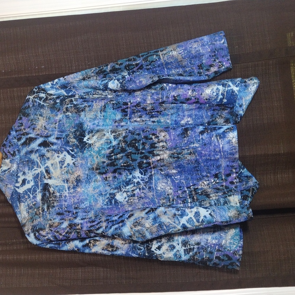 Simonton Says Multicolor Abstract Soft Blazer - Picture 6 of 6